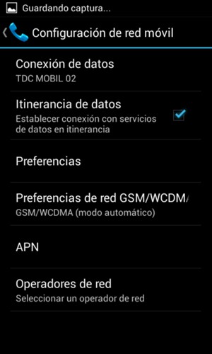 Activar o desactivar Itinerancia de datos