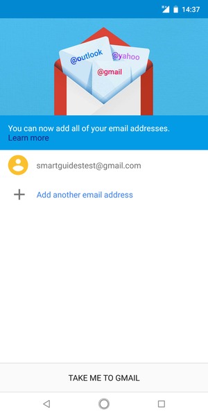 Select TAKE ME TO GMAIL