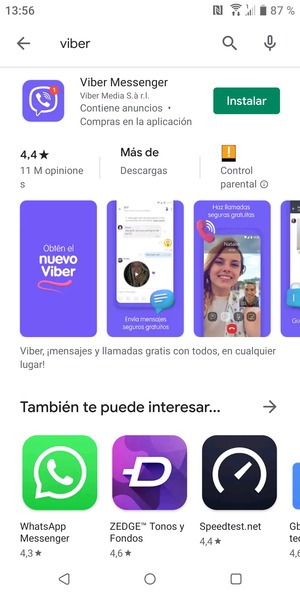 Seleccione la aplicación