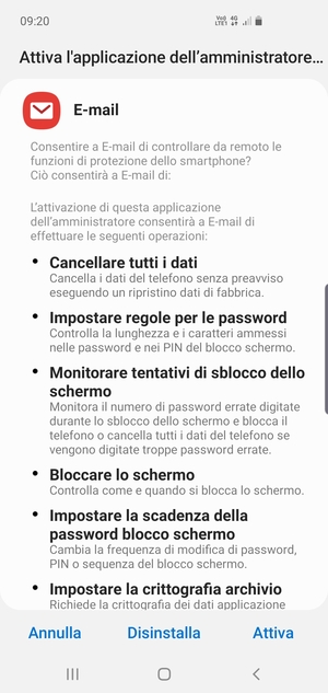 Seleziona Attiva