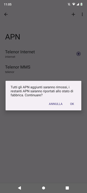 Seleziona OK