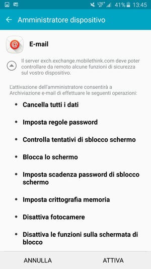 Seleziona ATTIVA