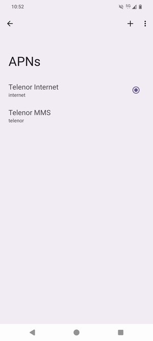 Select the Menu button