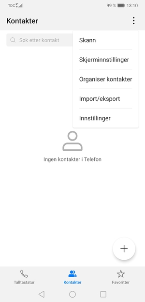 Velg Import/eksport