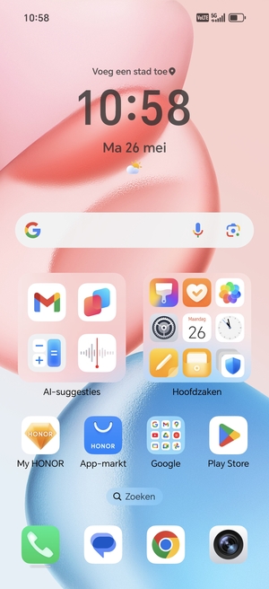 Selecteer Google
