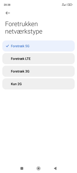 Vælg din foretrukne mulighed