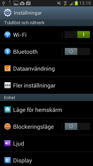 Välj Fler inställningar