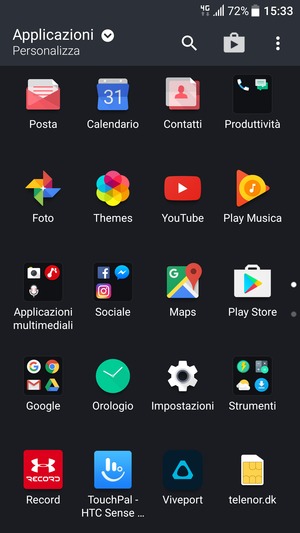 Seleziona Impostazioni