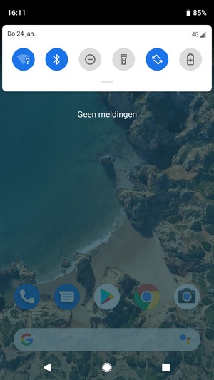 Schuif naar beneden in het bovenste menu opnieuw