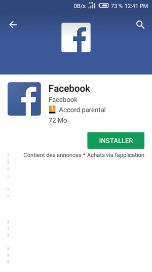 Sélectionnez INSTALLER