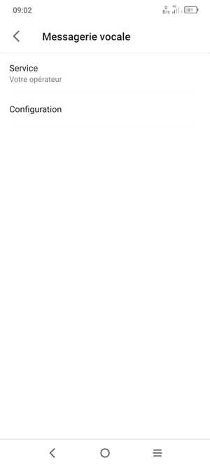 Sélectionnez Configuration