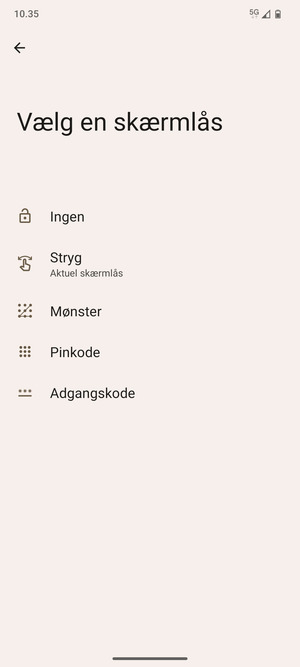 Vælg Mønster