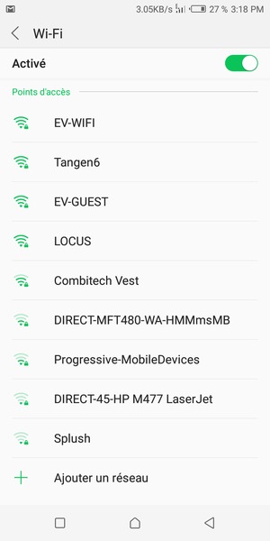 Sélectionnez le réseau sans fil auquel vous souhaitez vous connecter