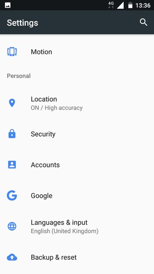 Scroll to and select Location
