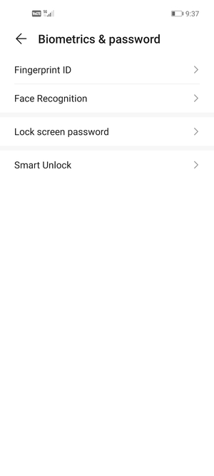 Select Lock screen password