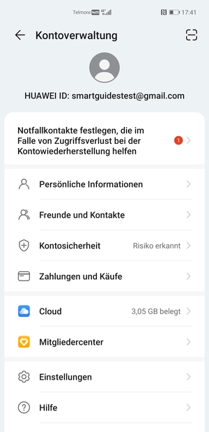 Wählen Sie Cloud