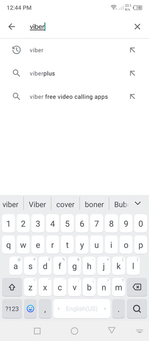 Enter the app name and select Search