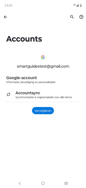 Selecteer Accountsync