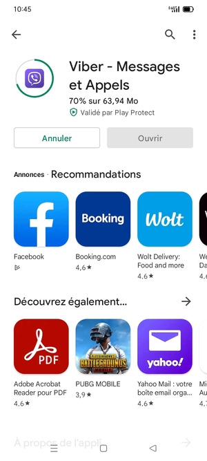 Veuillez attendre la fin de la procédure d'installation
