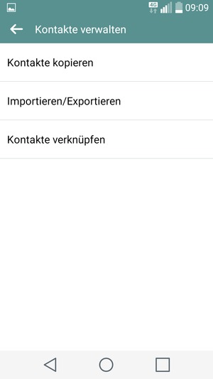 Wählen Sie Importieren/Exportieren