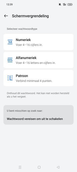Selecteer Patroon