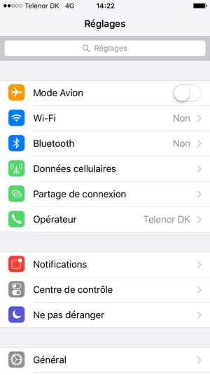 Sélectionnez Données cellulaires