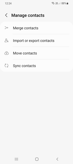 Select Import or export contacts