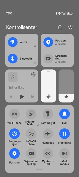 Dra ned toppmenyen igjen