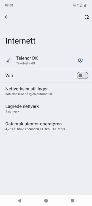 Slå på Wifi
