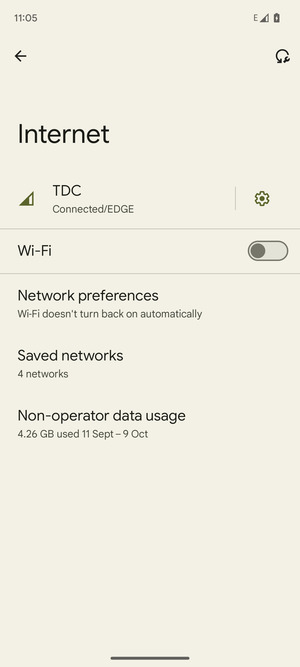 Turn on Wi-Fi