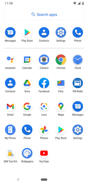 Select Settings