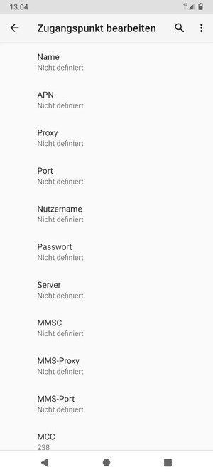 Geben Sie Internet-Informationen ein