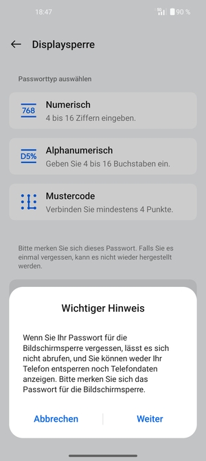 Wählen Sie Weiter
