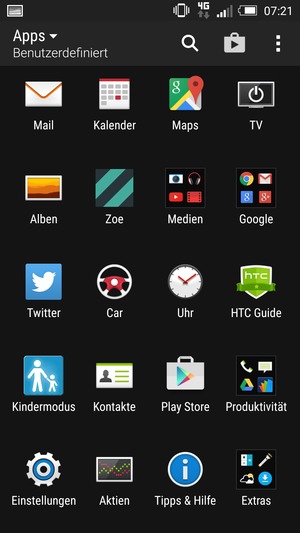 Wählen Sie Einstellungen