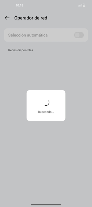 Espere a que la búsqueda termine