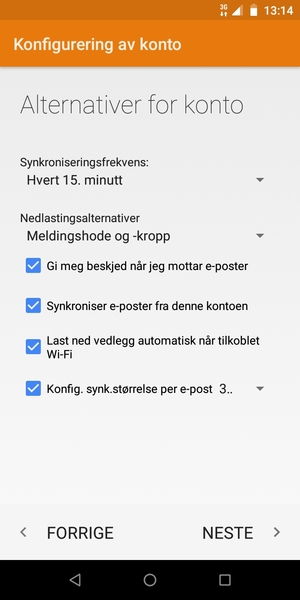 Velg NESTE