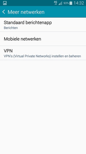 Selecteer Mobiele netwerken