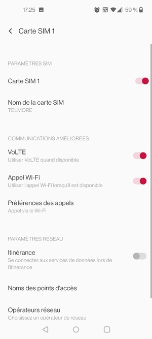Sélectionnez Noms des points d'accès