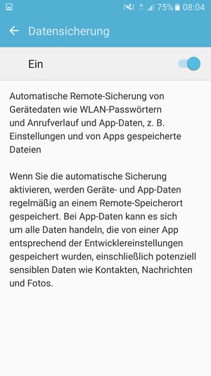 Wählen Sie die Return-Taste