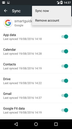Select Sync now