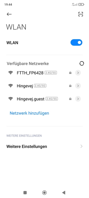 Wählen Sie das Wireless-Netzwerk, zu dem Sie eine Verbindung herstellen möchten