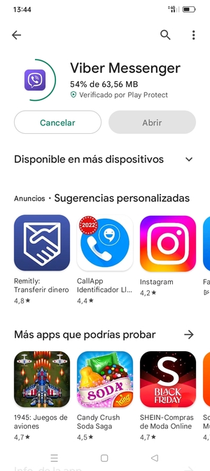 Espere a que el proceso de instalación finalice