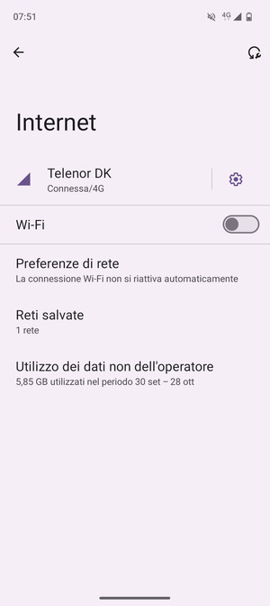 Attiva Wi-Fi