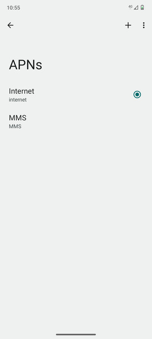 Select the Menu button