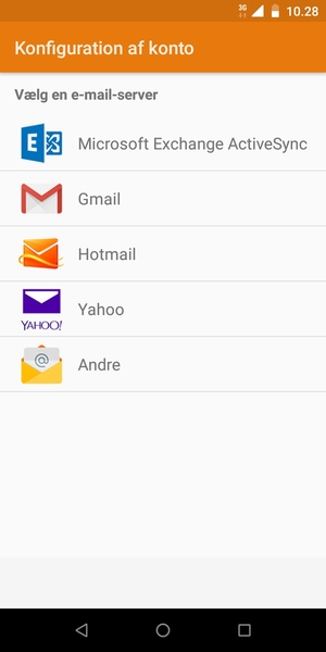Vælg Hotmail