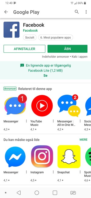 Vælg ÅBN