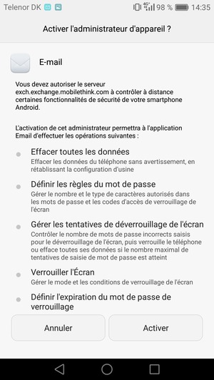 Sélectionnez Activer