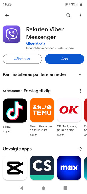 Vælg Åbn