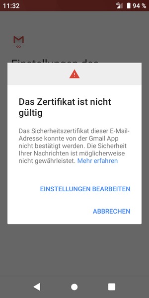 Wählen Sie EINSTELLUNGEN BEARBEITEN