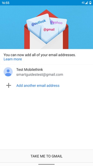 Select TAKE ME TO GMAIL